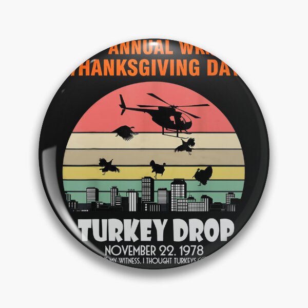 Item preview, Funny Turkey TeeThanksgiving Wkrp-Turkey-Drop  designed and sold by ClaraDeanna.