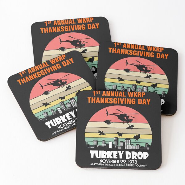 Item preview, Funny Turkey TeeThanksgiving Wkrp-Turkey-Drop  designed and sold by ClaraDeanna.