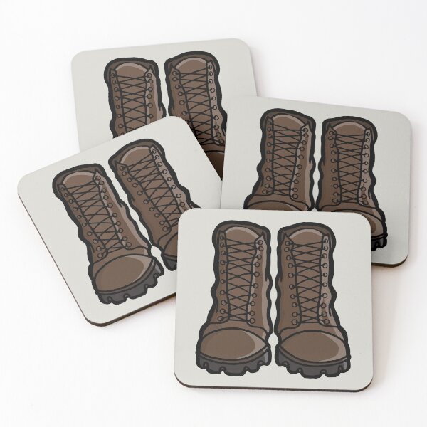 Item preview, Classic Hiking Retro Boots Illustration designed and sold by shopdiego.