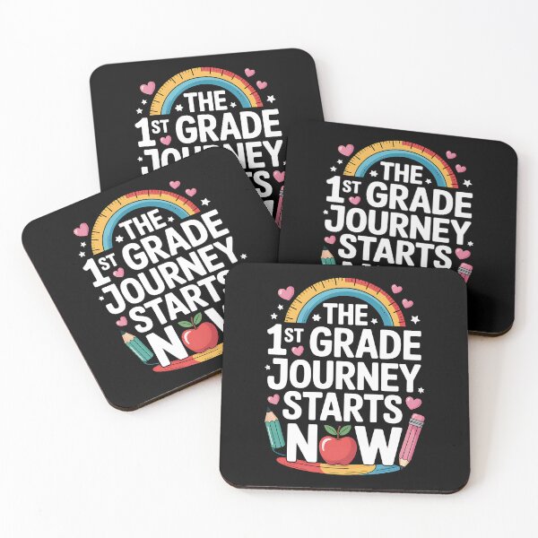 Item preview, The 1st Grade Journey Starts Now Teacher Back to School designed and sold by BakeryDozen.