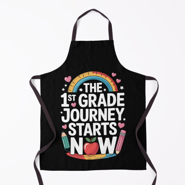 Item preview, The 1st Grade Journey Starts Now Teacher Back to School designed and sold by BakeryDozen.