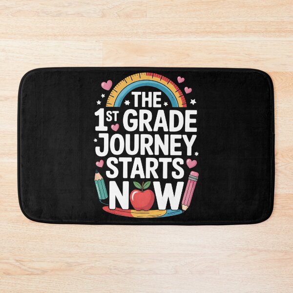 Item preview, The 1st Grade Journey Starts Now Teacher Back to School designed and sold by BakeryDozen.