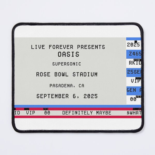 Item preview, Oasis Pasadena Ticket Art designed and sold by AuroraXGreen.