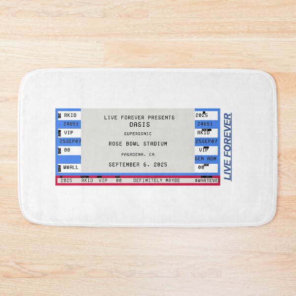 Item preview, Oasis Pasadena Ticket Art designed and sold by AuroraXGreen.