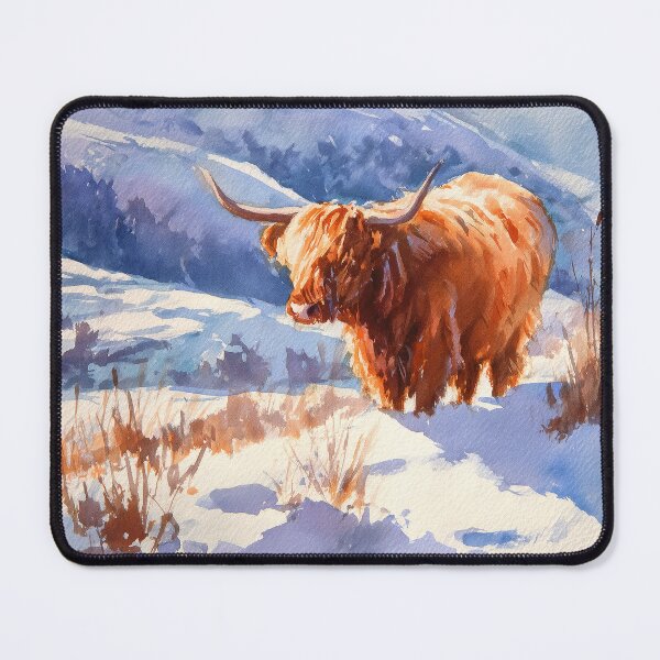 Item preview, Highland Cow in Snow designed and sold by laurashawart.