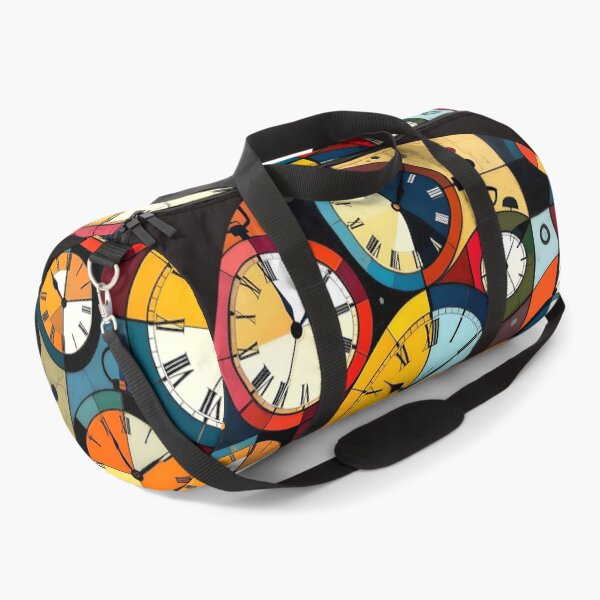 Item preview, round colorful analog clock abstract design designed and sold by SmashingDeals.