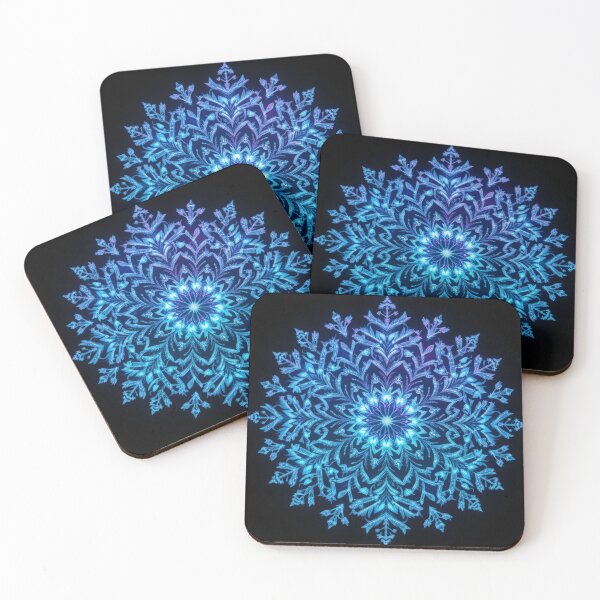 Item preview, Intricate Blue Snowflake Mandala designed and sold by InezPhotography.
