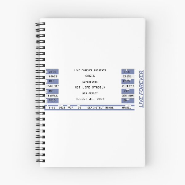 Item preview, Oasis New Jersey Ticket Art designed and sold by AuroraXGreen.