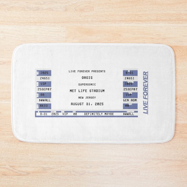 Item preview, Oasis New Jersey Ticket Art designed and sold by AuroraXGreen.