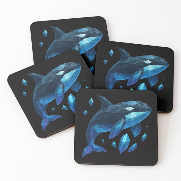 Item preview, Polygon Crystal Whale in Space designed and sold by Orcavision3D.