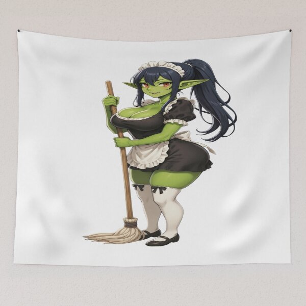 Item preview, Maid Outfit Glip - Bodacious Goblin Maid Vixen | Digital Sticker | PNG & Transparent designed and sold by Elysian-Vixens.