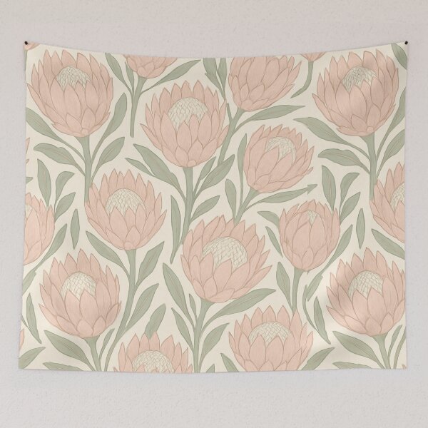 Item preview, Protea pattern designed and sold by KingzWorld.