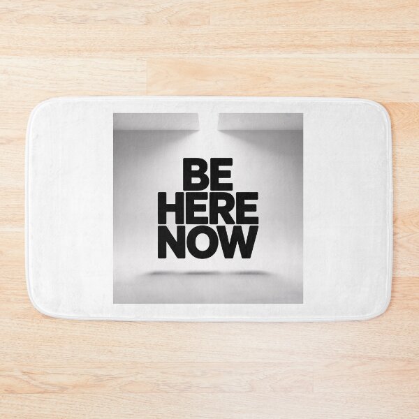 Item preview, "Be Here Now – Bold Minimalist Streetwear Typography" designed and sold by HolisticFurArt.