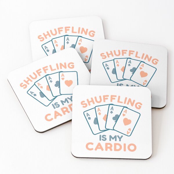 Item preview, Shuffling is My Cardio Sticker | Cute Pastel Playing Cards Design for Card Game Lovers designed and sold by EnchantedGremlinLoot.
