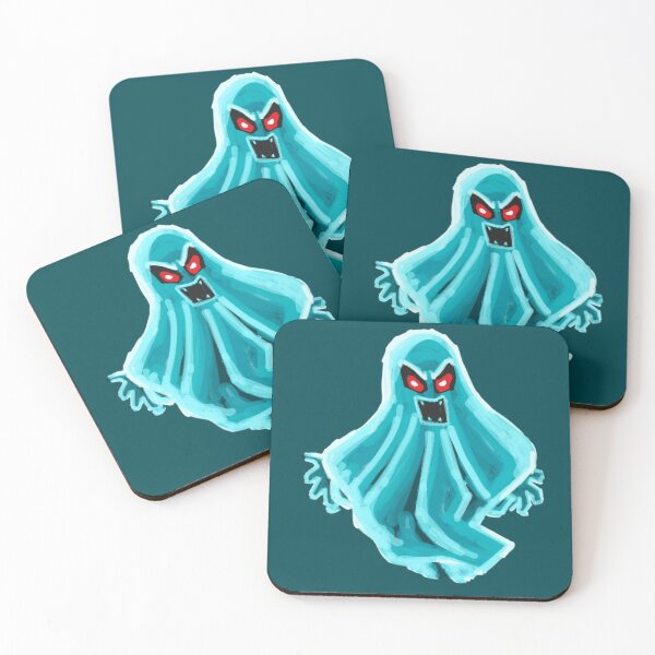 Item preview, Scary Blue Ghost Spooky Halloween art  designed and sold by Glow&Vibe.
