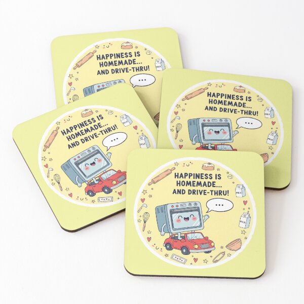 Item preview, Happiness is Homemade… and Drive-Thru! An Inspirational Quote for Modern-Day Foodies designed and sold by bvdesignart.