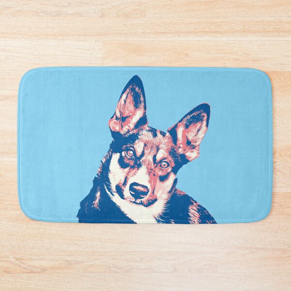 Item preview, Kelpie Australian dog blue pink designed and sold by blueidesign.