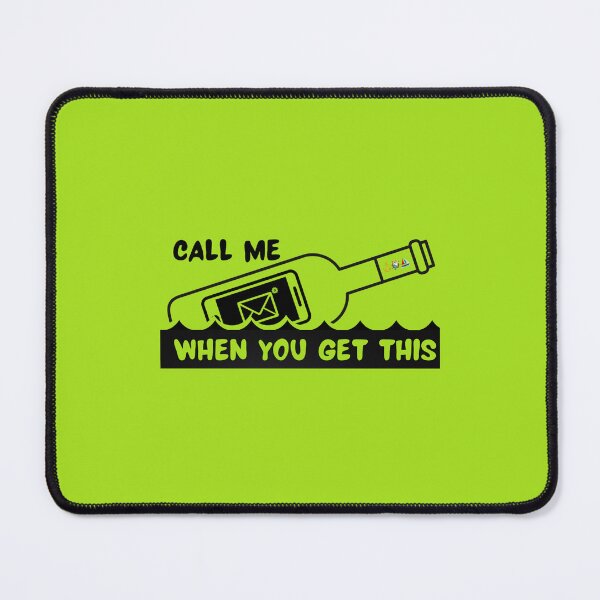 Item preview, Call Me When You Get This, Message In a Bottle, Street Art designed and sold by AnchorManShop.
