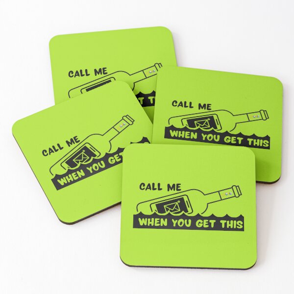 Item preview, Call Me When You Get This, Message In a Bottle, Street Art designed and sold by AnchorManShop.