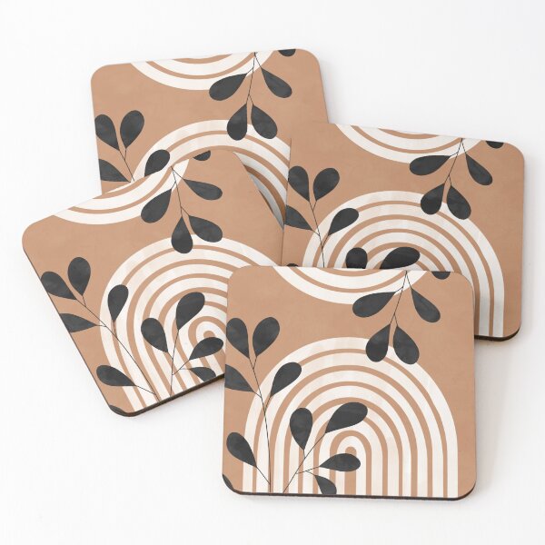 Item preview, Botanical Rainbow Beige Minimalist Art designed and sold by Pattern&Pixel.