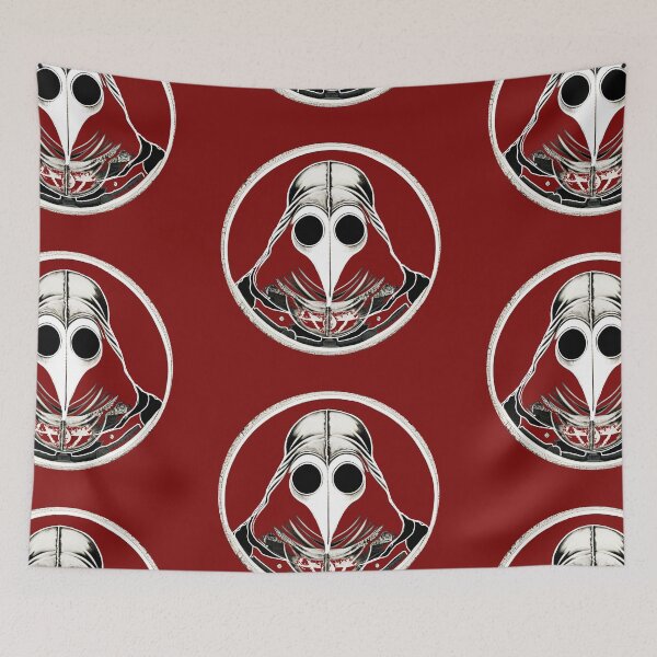 Item preview, Hooded Masked Plague Doctor Red Menace designed and sold by AuroraXGreen.
