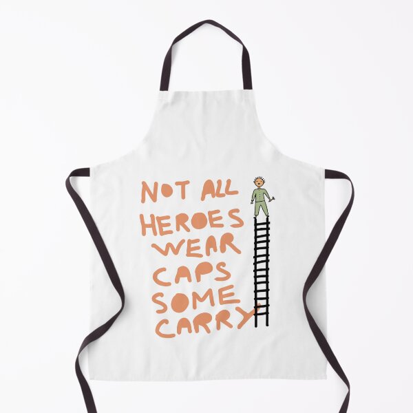 Item preview, Not All Heroes Wear Capes Funny Roofer Job Quote – Roofing Worker Ladder Design designed and sold by Popstudio85.