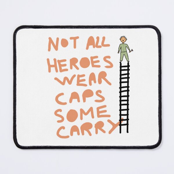 Item preview, Not All Heroes Wear Capes Funny Roofer Job Quote – Roofing Worker Ladder Design designed and sold by Popstudio85.
