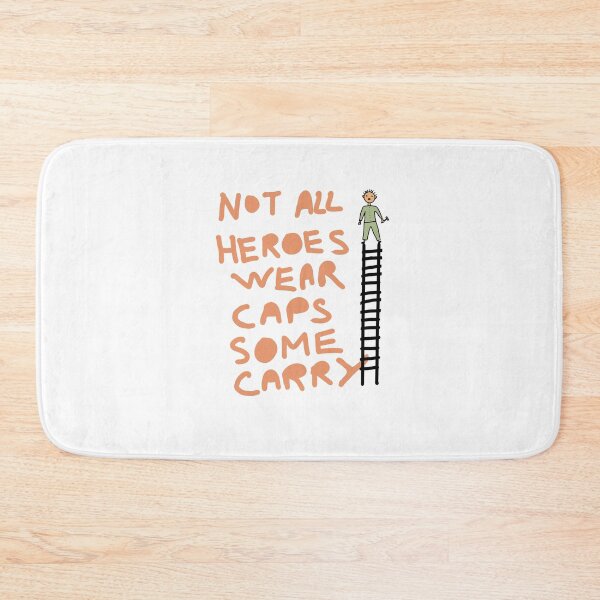 Item preview, Not All Heroes Wear Capes Funny Roofer Job Quote – Roofing Worker Ladder Design designed and sold by Popstudio85.