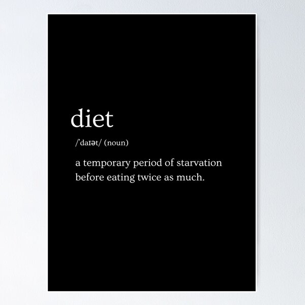 Item preview, Diet Dark | Funny Definition Print | Sarcastic & Witty T-Shirt designed and sold by Azurion.