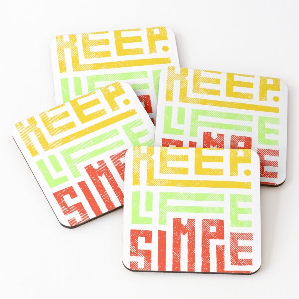 Item preview,  Keep Life Simple - Modern Typography Motivational Design designed and sold by Colorful-Garden.