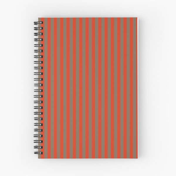 Item preview, Mocha brown and tomato red stripes,striped pattern designed and sold by patterncrow.