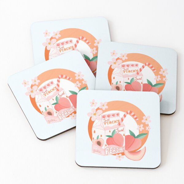 Item preview, Just peachy - peach juice box designed and sold by Home Cyn Home.