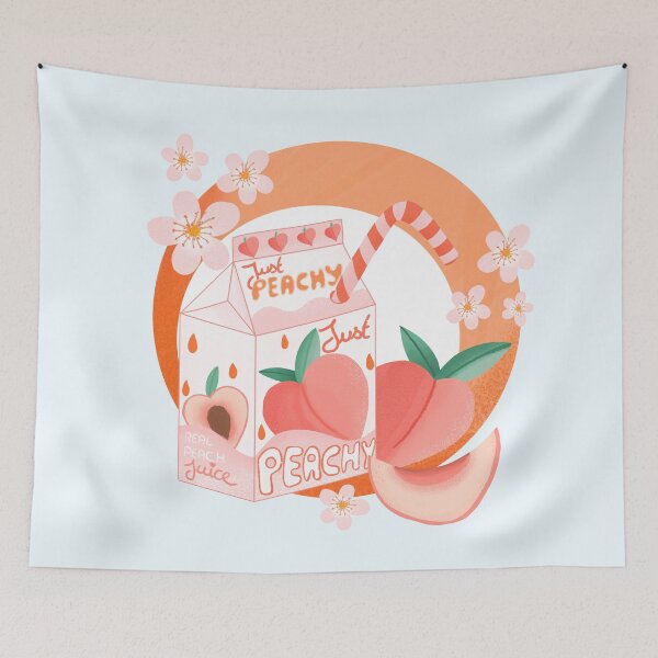 Item preview, Just peachy - peach juice box designed and sold by Home Cyn Home.