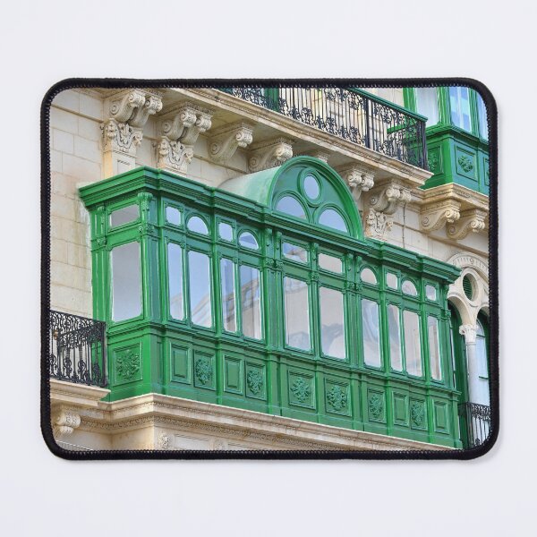 Item preview, Traditional wooden balconies in a Valletta street, Malta. Original photography designed and sold by studio838.