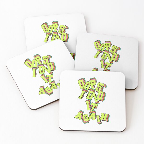 Item preview, Oops I Did It Again – Playful Typography Design designed and sold by amishasofat.