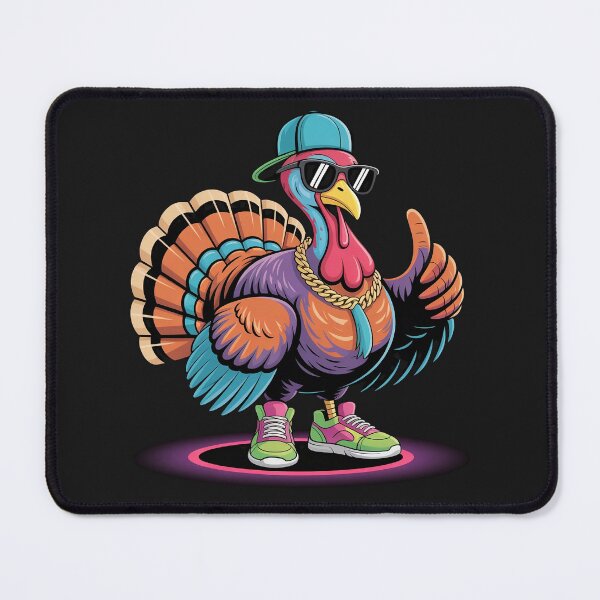 Item preview, "Cool Streetwear Turkey – Funny Hip Hop Animal Art" designed and sold by HolisticFurArt.