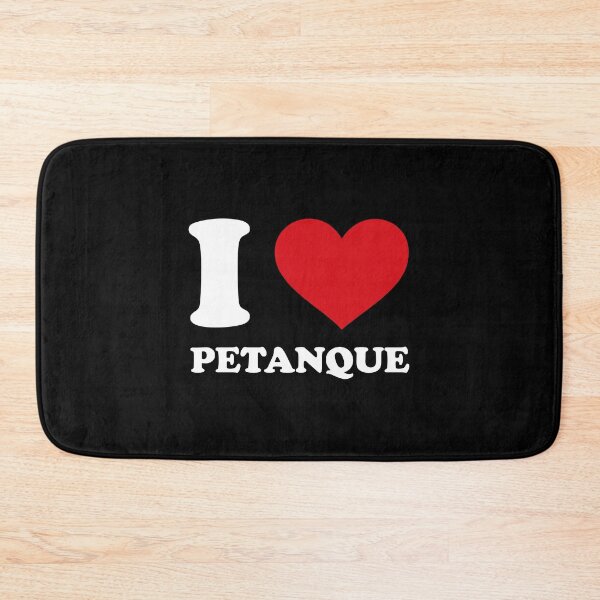 Item preview, I ❤️ Petanque – White Minimalist Design designed and sold by EmeraldeaArt.