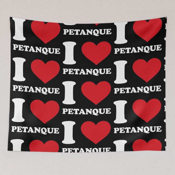 Item preview, I ❤️ Petanque – White Minimalist Design designed and sold by EmeraldeaArt.
