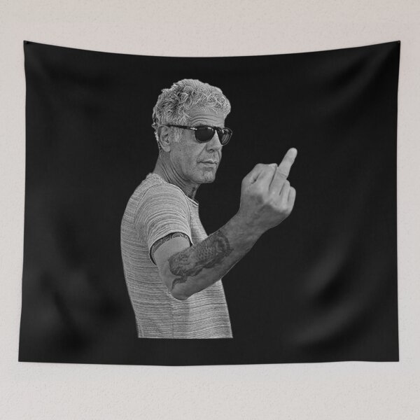 Item preview, Anthony Bourdain Legend Middle Finger Style designed and sold by GeneCummerata.