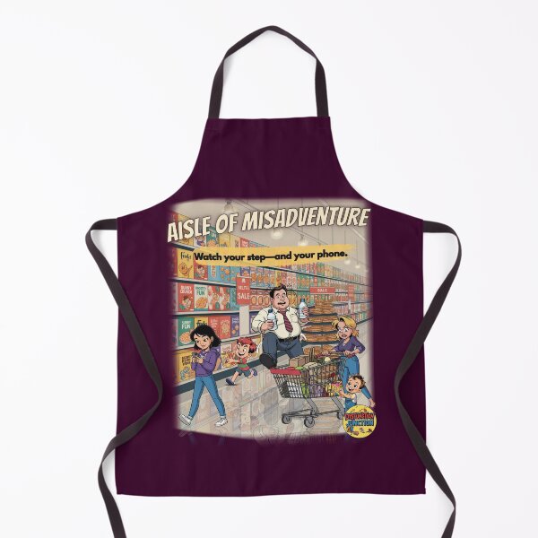Item preview, Aisle of Misadventure – Funny Family Grocery Store Chaos Cartoon designed and sold by GENX-AUTISM-DAD.