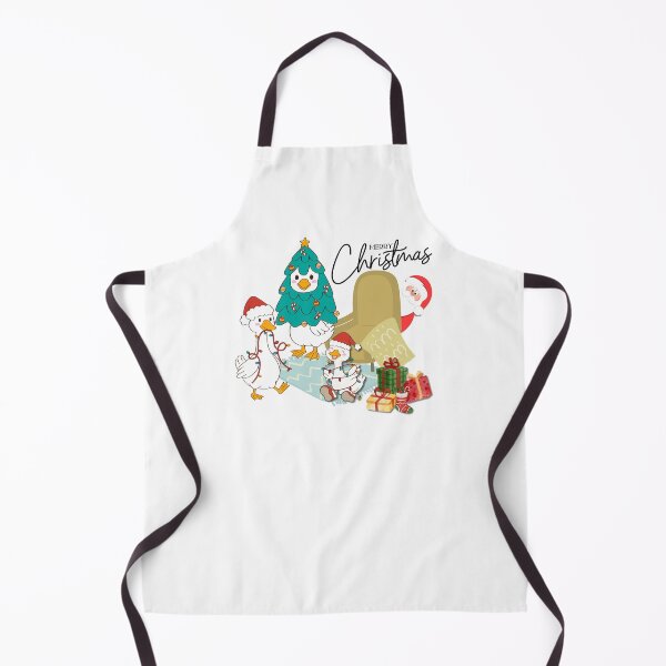 Item preview, Santa Claus Peeks at the Merry Christmas Goose Family – Holiday Illustration designed and sold by BelieveG.