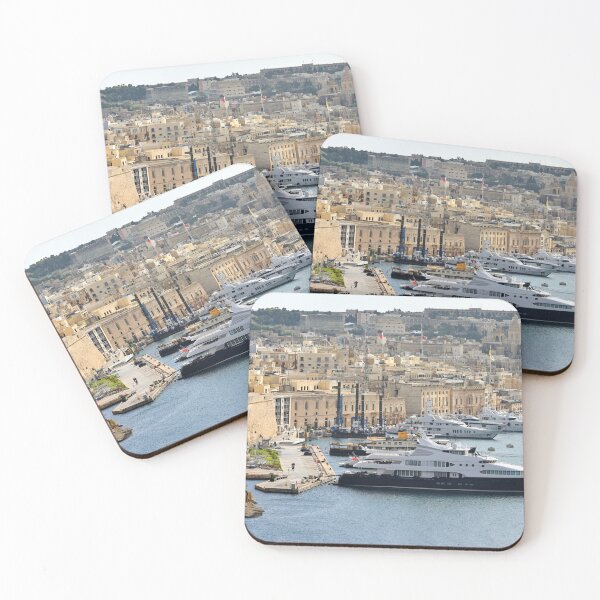 Item preview, Many boats in bay of Valletta, Malta. Original photography designed and sold by studio838.