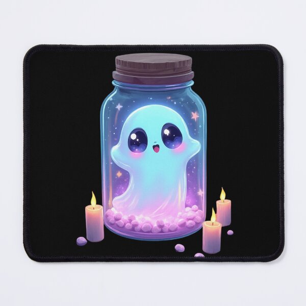 Artikelvorschau, Entzückender gruseliger Kawaii-Geist im Glas – Pastellfarbenes Gothic-Flair entworfen und verkauft von SEBRYS.