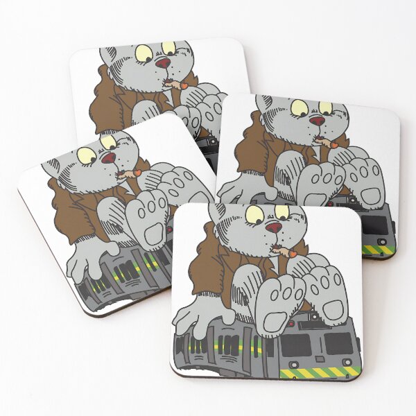 Item preview, Fritz The Cat Train designed and sold by SanneHappyBirt.