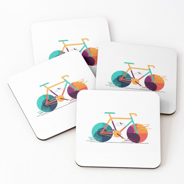 Item preview, Colorful Abstract Bicycle Art – Modern Minimalist Bike Illustration designed and sold by Form & Flow.