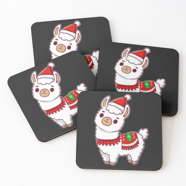 Item preview, Cute Chibi Christmas Llama in Sweater and Santa Hat – Funny Kawaii Holiday Design designed and sold by ColorSplash123.
