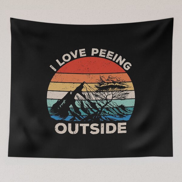 Item preview, I Love Peeing Outside - Funny Hiking Camp Outdoors Gift designed and sold by xhearalisa.