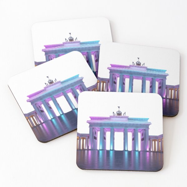 Item preview, Neon Brandenburg Gate Berlin Glow designed and sold by AlexLineArt.
