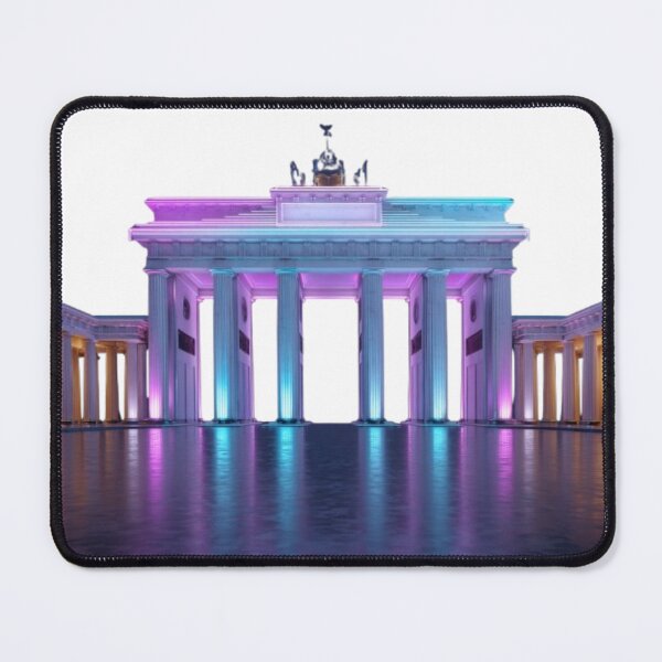 Item preview, Neon Brandenburg Gate Berlin Glow designed and sold by AlexLineArt.
