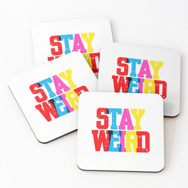Item preview, Stay Weird – Bold Typography Design designed and sold by amishasofat.